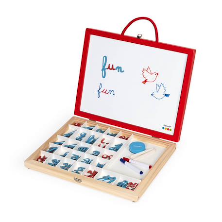 Mallette de lettres cursives 4 en 1 Rouge / blanc 4 - vertbaudet enfant 