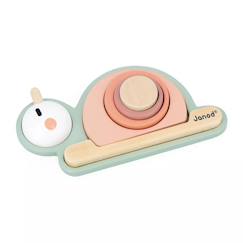 Jouet-Premier âge-Empilable sensoriel escargot 6 pièces