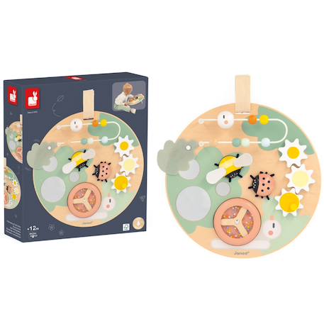 Panneau d'activitès en bois fsc sweet cocoon Multicolore 4 - vertbaudet enfant 