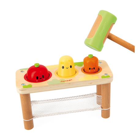Tap tap légumes de la ferme en bois fsc Multicolore 3 - vertbaudet enfant 