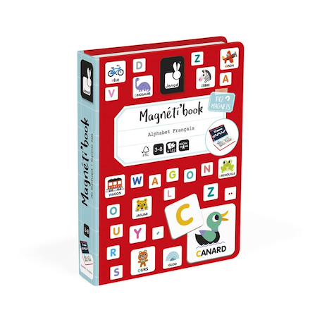 Magnéti'book alphabet français, 142 magnets Rouge 1 - vertbaudet enfant 