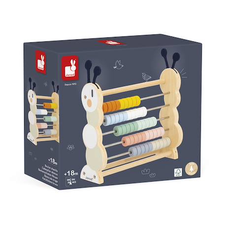Boulier en bois fsc chenille Multicolore 5 - vertbaudet enfant 