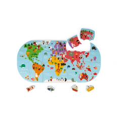 Jouet-Premier âge-Puzzle carte des explorateurs du bain