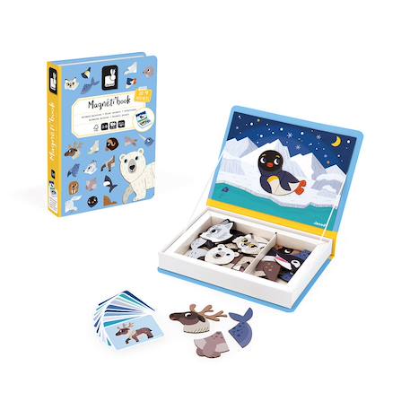 Jeu magnétique magneti'book animaux polaires Multicolore 6 - vertbaudet enfant 