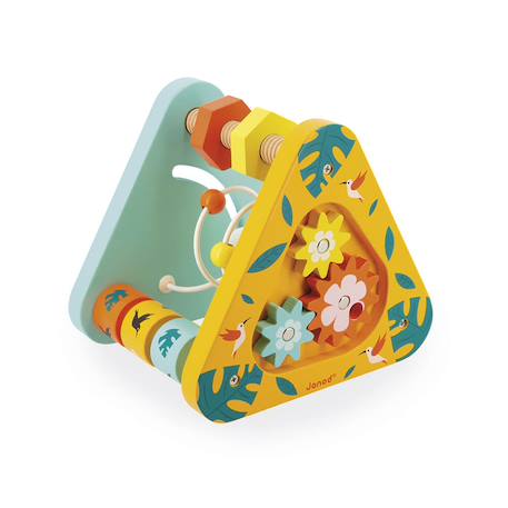 Triangle multi-activités tropik en bois fsc Multicolore 1 - vertbaudet enfant 