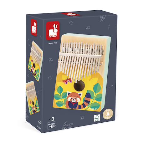 Kalimba en bois fsc - gioia Multicolore 3 - vertbaudet enfant 