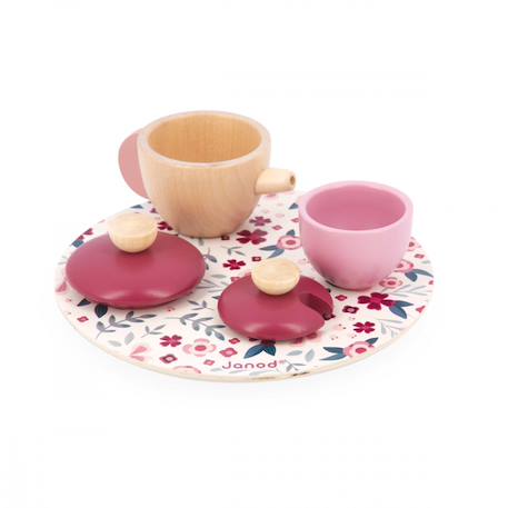 Set à thé en bois fsc Rose / bordeaux 4 - vertbaudet enfant 