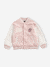 Blouson bombers Rolling Stones fille rose pâle 2 - vertbaudet enfant 