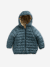 Doudoune à capuche réversible garçon matelassée et sherpa marine+moka+vert sapin 31 - vertbaudet enfant 