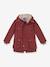Parka d’hiver enfant TUULIKKI finkid avec doublure en polaire teddy grenadine+vert sauge 1 - vertbaudet enfant 