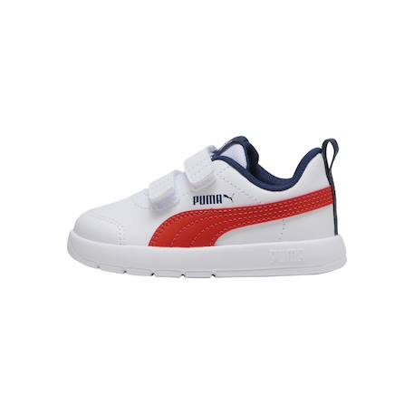 Baskets basses  enfant à scratch Blanc fierce rouge bleu 2 - vertbaudet enfant 