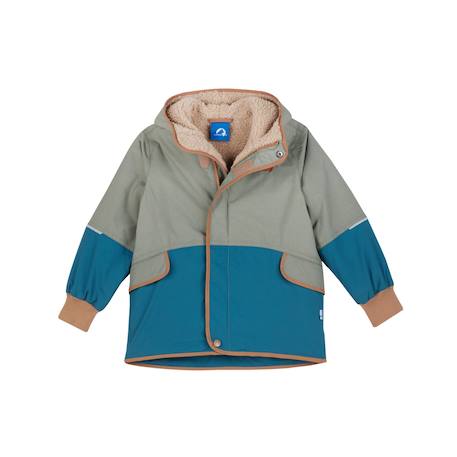 Veste d’hiver pour enfants doublée MOSKA MUKKA finkid lichen+pêche 1 - vertbaudet enfant 