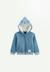 Sweat à capuche zippé bébé en molleton tao Bleu 1 - vertbaudet enfant 