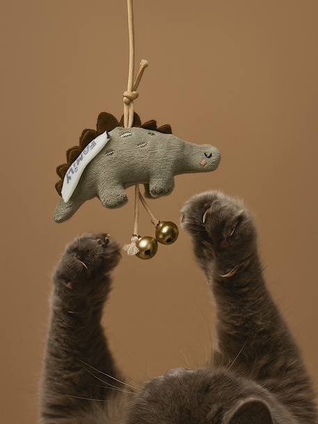 Jouet pour chat canne à pêche Dinosaures vert 1 - vertbaudet enfant 
