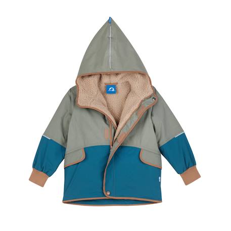 Veste d’hiver pour enfants doublée MOSKA MUKKA finkid lichen+pêche 2 - vertbaudet enfant 