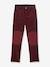 Pantalon droit en velours côtelé KUULU finkid avec renforts bleu jean+bordeaux 3 - vertbaudet enfant 