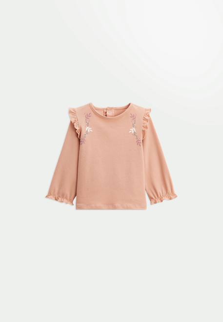 T-shirt bébé manches longues matcha Rose 1 - vertbaudet enfant 
