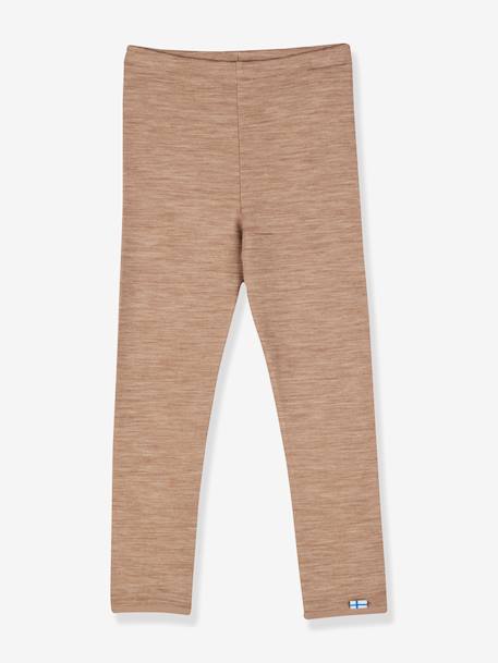 Leggings enfant doubleface LEIKKI SOFT finkid en laine bois de rose+camel 2 - vertbaudet enfant 