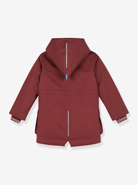 Parka d’hiver enfant TUULIKKI finkid avec doublure en polaire teddy grenadine+vert sauge 3 - vertbaudet enfant 