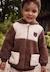 Veste bébé en sherpa avec capuche cracotte Marron 1 - vertbaudet enfant 