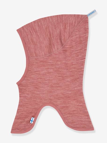 Bonnet cagoule double face pour enfant LUOLA SOFT finkid avec laine bois de rose 1 - vertbaudet enfant 
