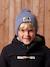 Ensemble garçon bonnet + snood + moufles/gants « Outdoor » bleu grisé+kaki 1 - vertbaudet enfant 
