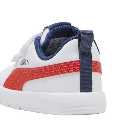 Baskets basses  enfant à scratch Blanc fierce rouge bleu 4 - vertbaudet enfant 