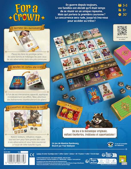 Jeu de société stratégique bluff For a crown MULTICOLORE 3 - vertbaudet enfant 