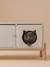 Panier cube pour chat en tissu Teddy blanc 1 - vertbaudet enfant 