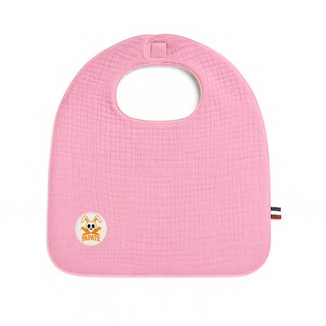 Bavoir en coton bio Blanc+Fraise+Honey+Rose+Vert+Vichy 19 - vertbaudet enfant 