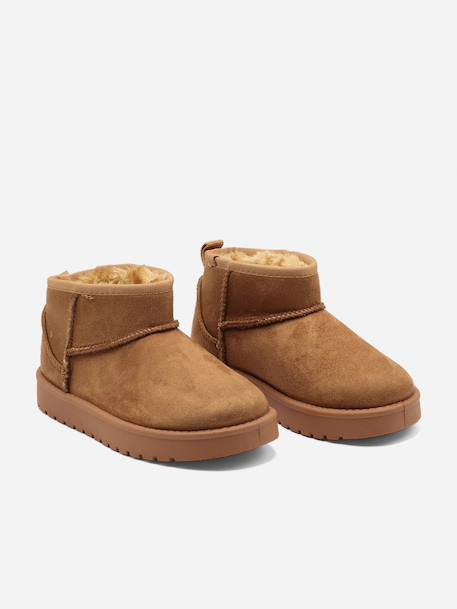 Bottines basses Camel+Noir 159 1 - vertbaudet enfant 