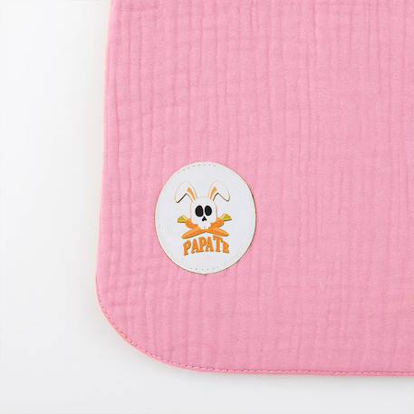 Bavoir en coton bio Blanc+Fraise+Honey+Rose+Vert+Vichy 21 - vertbaudet enfant 