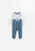 Pyjama bébé en velours tao Bleu 1 - vertbaudet enfant 