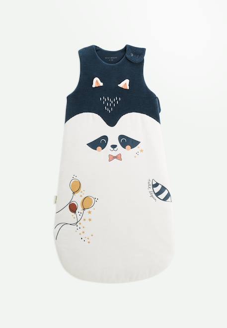 Gigoteuse d'hiver en velours cirque d'automne Ecru 1 - vertbaudet enfant 