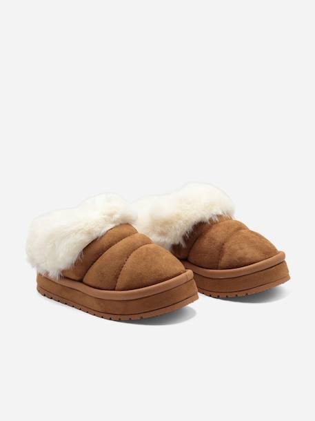 Mocassins à enfiler Camel+Marron+Noir 1 - vertbaudet enfant 
