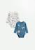 Lot de 2 bodies bébé manches longues tao Bleu 1 - vertbaudet enfant 
