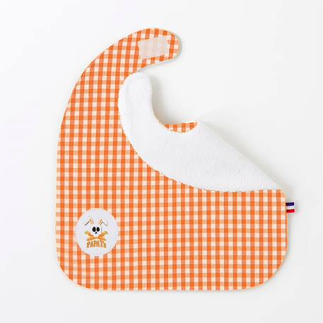 Bavoir en coton bio Blanc+Fraise+Honey+Rose+Vert+Vichy 33 - vertbaudet enfant 