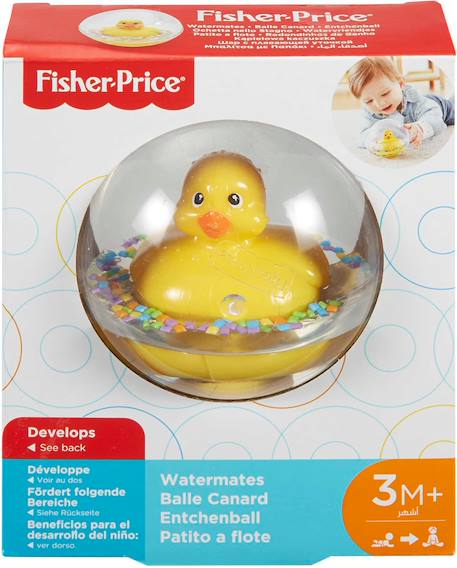 Balle d'eau Canard, jouet pour le bain Jaune 1 - vertbaudet enfant 