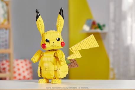 Pikachu Géant - Pikachu méga construx - Pokemon Multicolore 6 - vertbaudet enfant 
