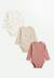 Lot de 3 bodies bébé manches longues maya Rose 1 - vertbaudet enfant 