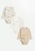 Lot de 3 bodies bébé manches longues cracotte Ecru 1 - vertbaudet enfant 