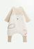 Turbulette d'hiver avec pieds retroussables et manches amovibles cracotte Beige 1 - vertbaudet enfant 