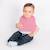 Bavoir en coton bio Blanc+Fraise+Honey+Rose+Vert+Vichy 23 - vertbaudet enfant 