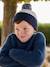 Ensemble colorblock bonnet + snood + gants garçon bleu nuit 1 - vertbaudet enfant 