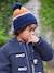 Ensemble Bonnet Snood Gants/Moufles 2/3 ans bleu moyen 1 - vertbaudet enfant 
