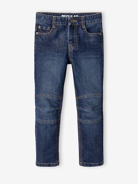Jean garçon droit MorphologiK FIN waterless denim brut+stone 1 - vertbaudet enfant 