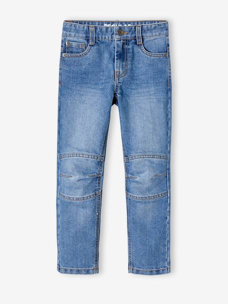 Jean garçon droit MorphologiK FIN waterless denim brut+stone 11 - vertbaudet enfant 