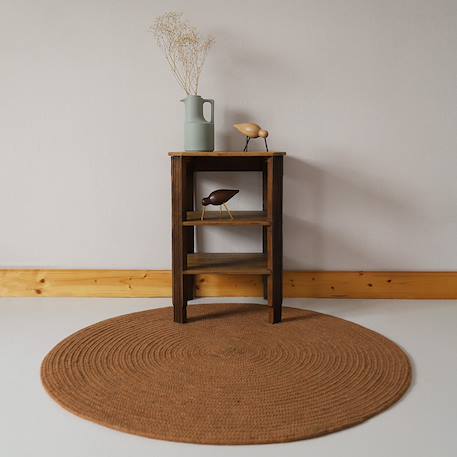 Tapis rond laine feutrée neethu Avoine+Gris+Mangue+Naturel+Olive+Orange+Toffee 40 - vertbaudet enfant 