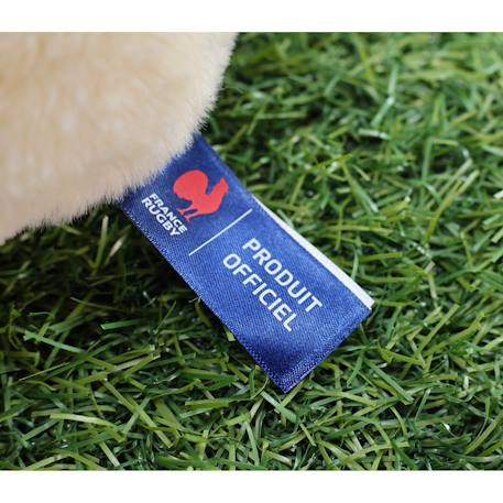 Peluche ours fédération française de rugby (ffr) - peluche officielle sous licence - 15 cm assis Blanc 4 - vertbaudet enfant 