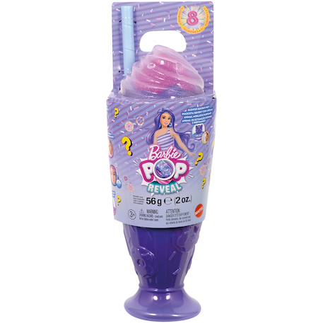 Poupée pop reveal mauve barbie Multicolore 1 - vertbaudet enfant 
